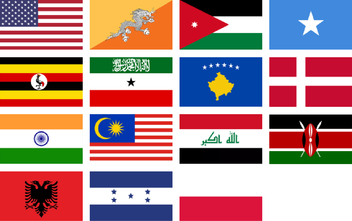 16 Countries@1200