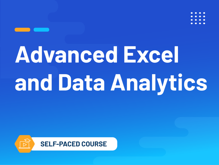 Advanced Excel and Data Analytics